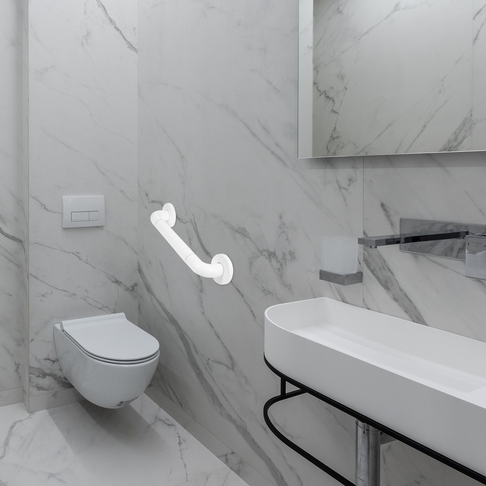 Home Bathroom Grab Bar - Barra de Seguridad Antideslizante de Acero