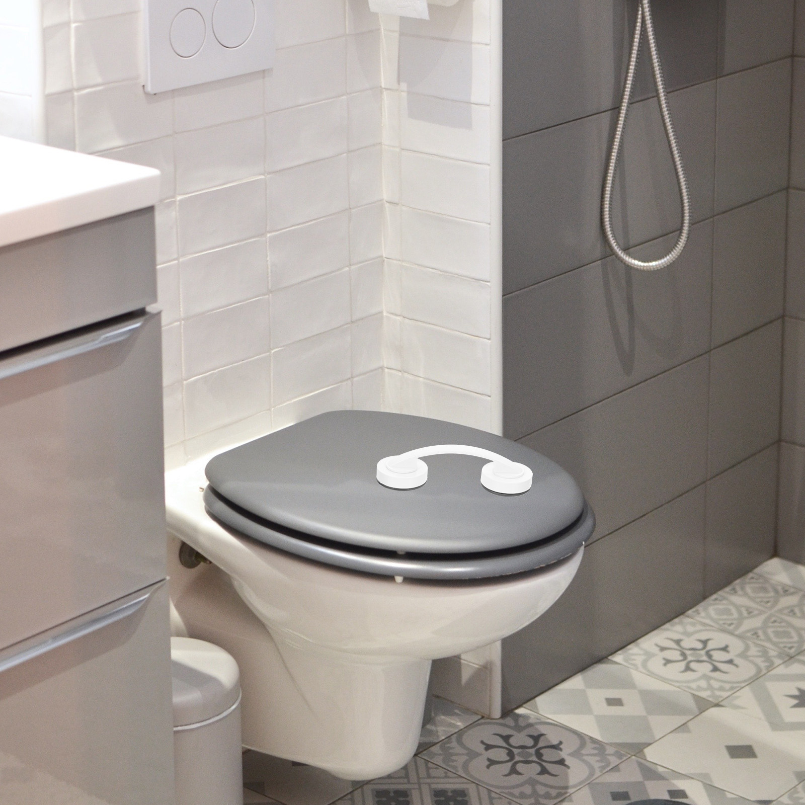 Home Bathroom Grab Bar - Barra de Sujeción con Succión para