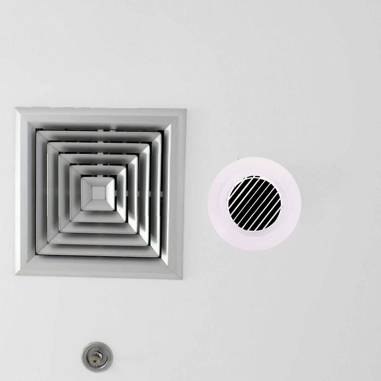 Home Bathroom Vent Fans - Cubiertas redondas de 100 mm para