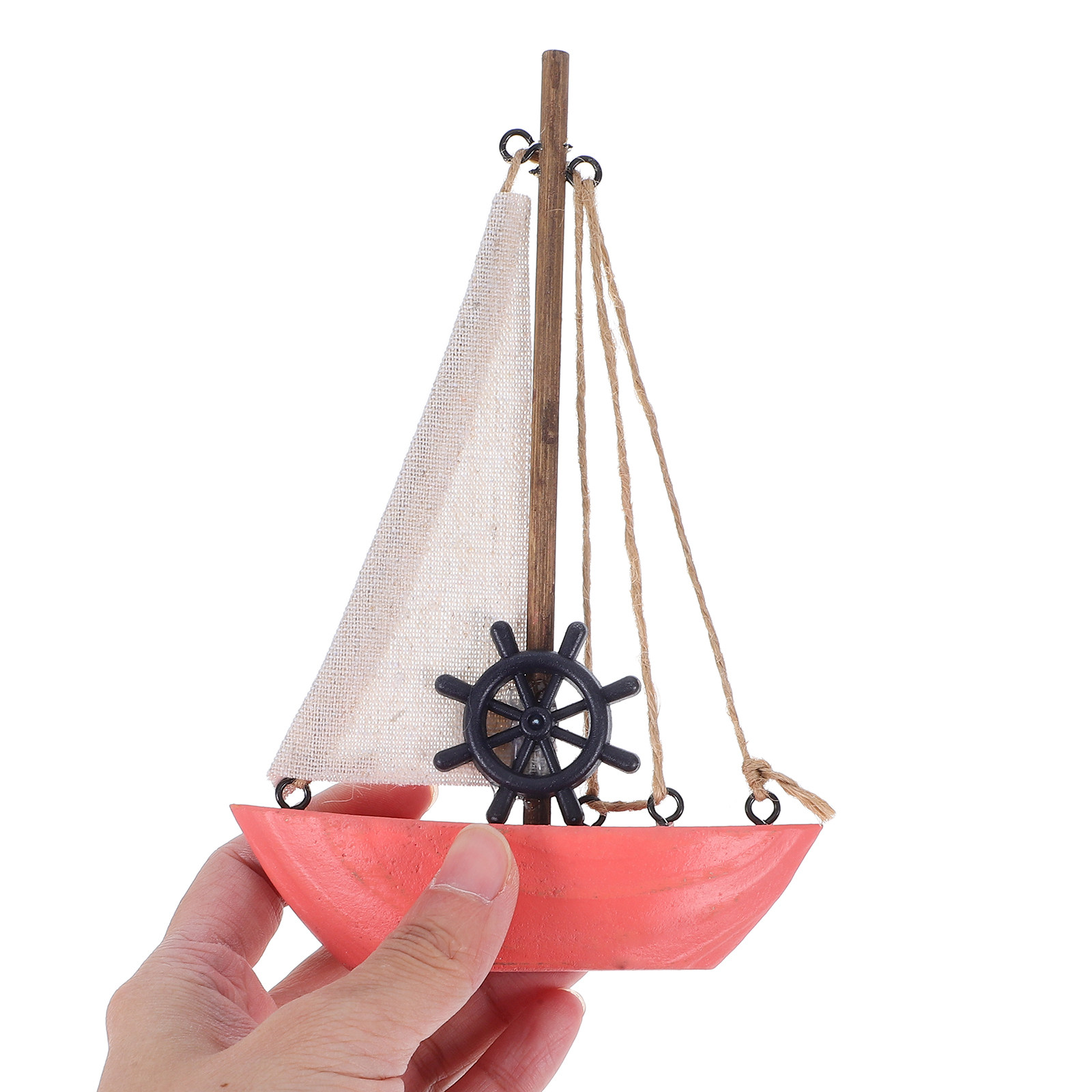 Home Bathroom Design - Pequeño barco de vela de madera,