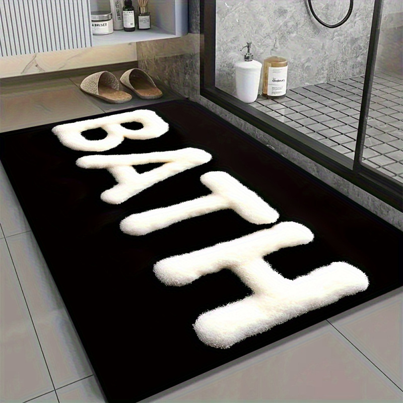 Zara Home Bathroom Rug - VIKAMA Alfombra minimalista de estilo americano