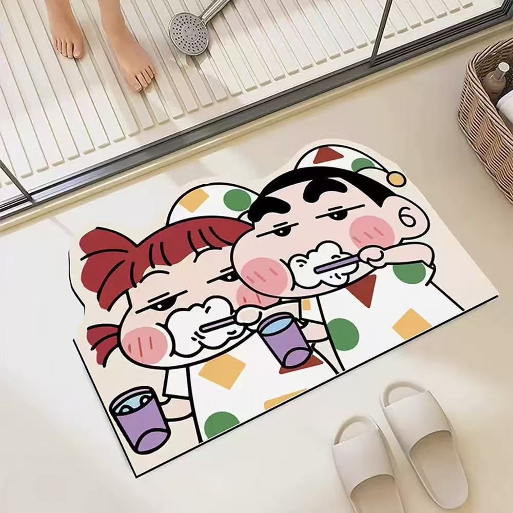 Home Bathroom Carpet - Alfombrilla para ducha de secado rápido,
