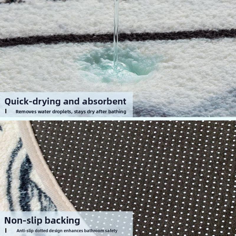 Alfombra antideslizante para b - Home Bathroom Carpet reseña y precio