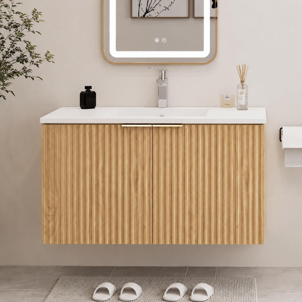 Mueble de Baño Flotante Modern - Home Bathroom reseña y precio