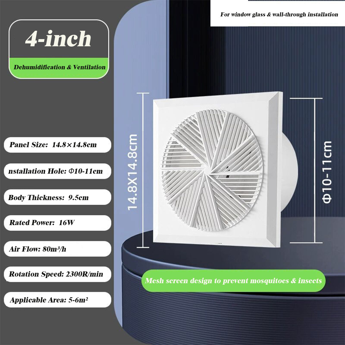 Ventilador de Extracción para  - Home Bathroom Vent Fans reseña y precio