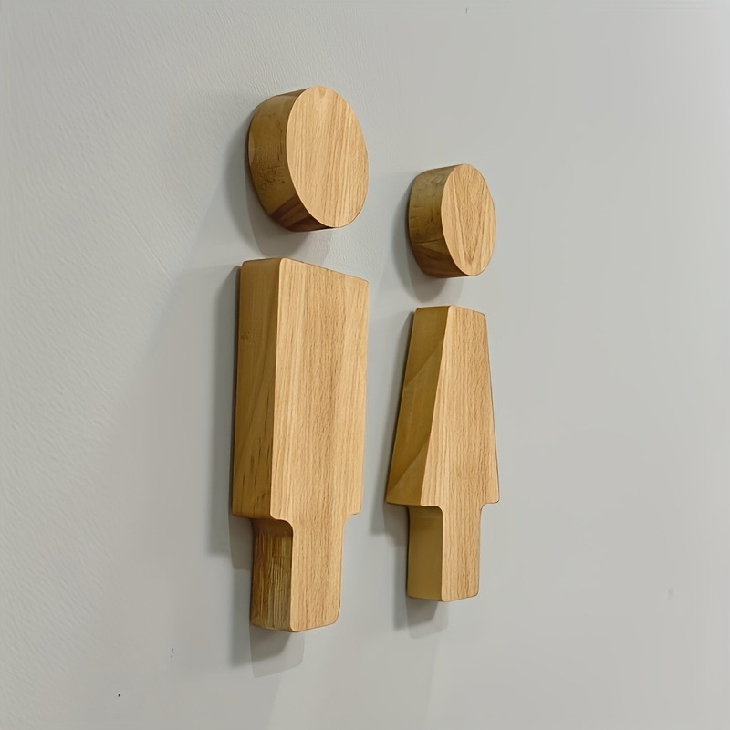 Letrero de baño de madera para - Home Office Bathroom reseña y precio