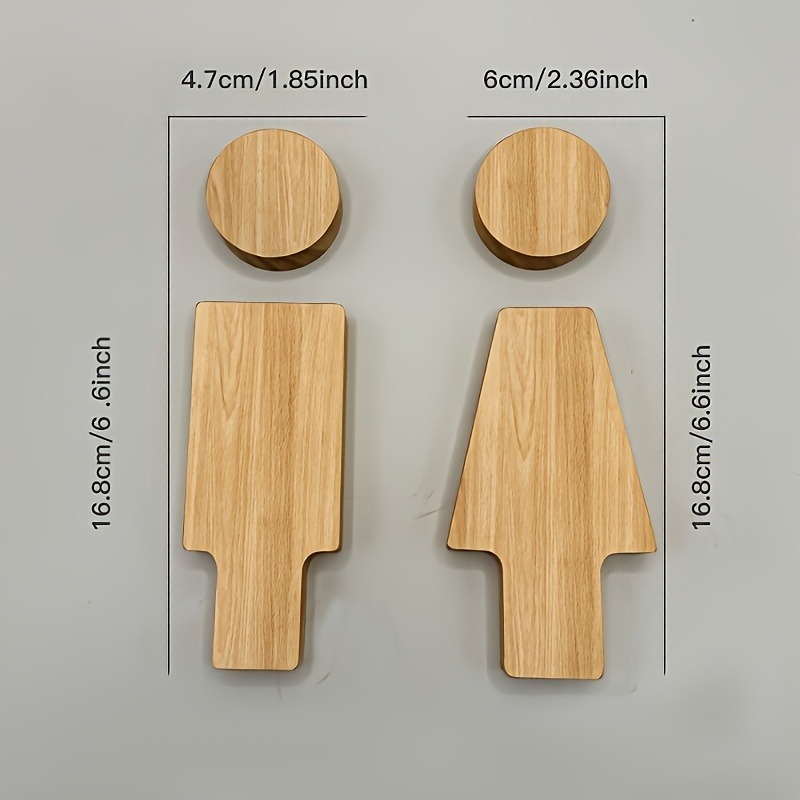 Letrero de baño de madera para - Home Office Bathroom reseña y precio