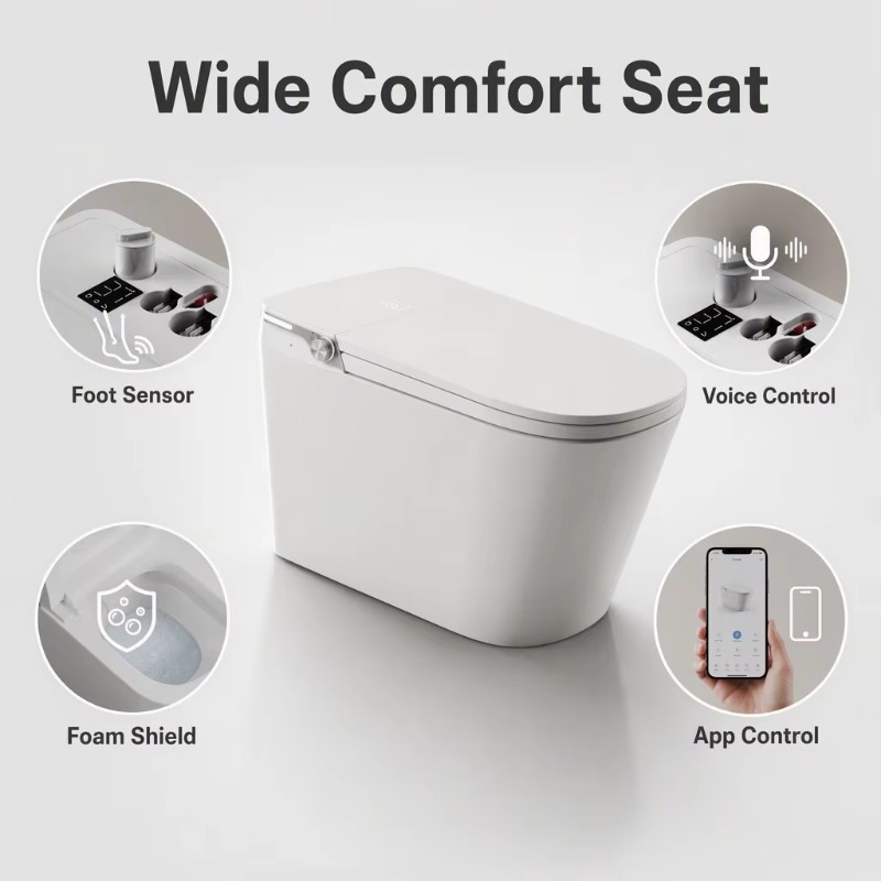Inodoro Inteligente Blanco con - Home Bathroom reseña y precio
