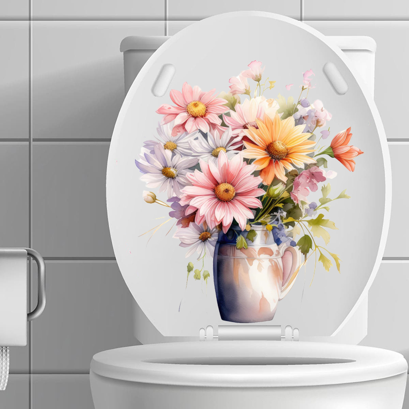 Pegatinas de pared de flores m - Home Bathroom Wall Tiles reseña y precio
