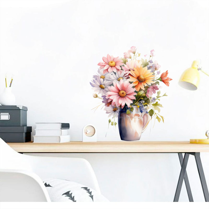 Pegatinas de pared de flores m - Home Bathroom Wall Tiles reseña y precio