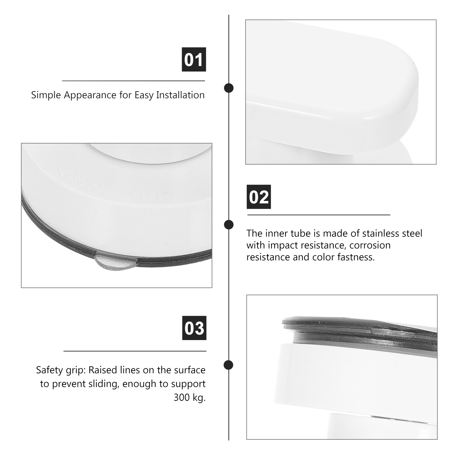 Barra de Sujeción con Succión  - Home Bathroom Grab Bar reseña y precio