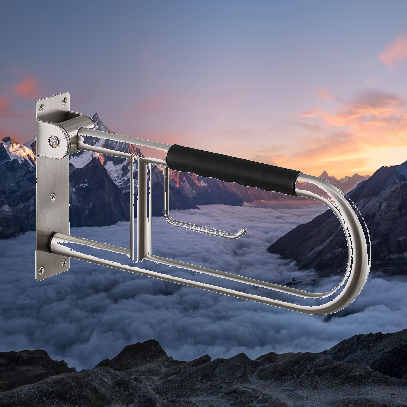 Barra de apoyo plegable para i - Home Bathroom Grab Bar reseña y precio