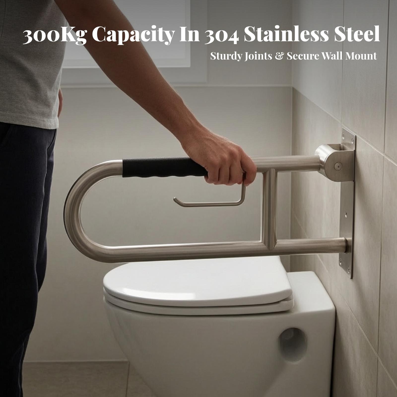 Barra de apoyo plegable para i - Home Bathroom Grab Bar reseña y precio