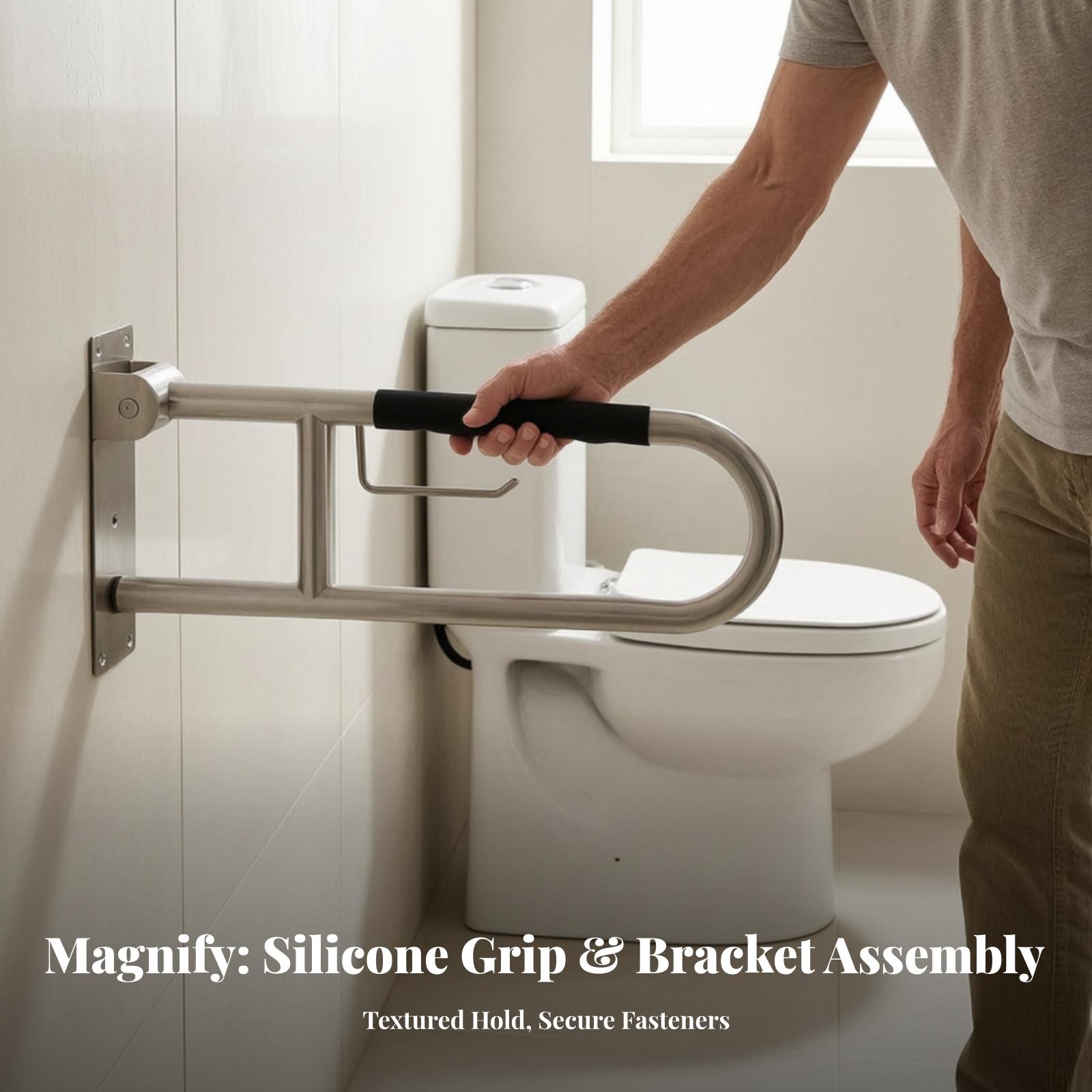 Barra de apoyo plegable para i - Home Bathroom Grab Bar reseña y precio