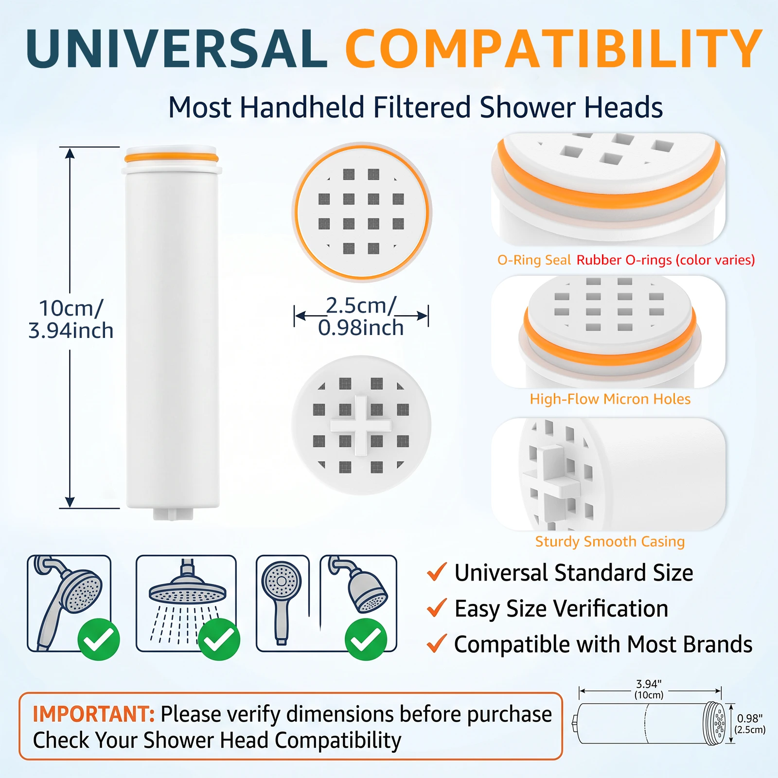 Filtro de repuesto para cabeza - Home Bathroom Water Filter reseña y precio
