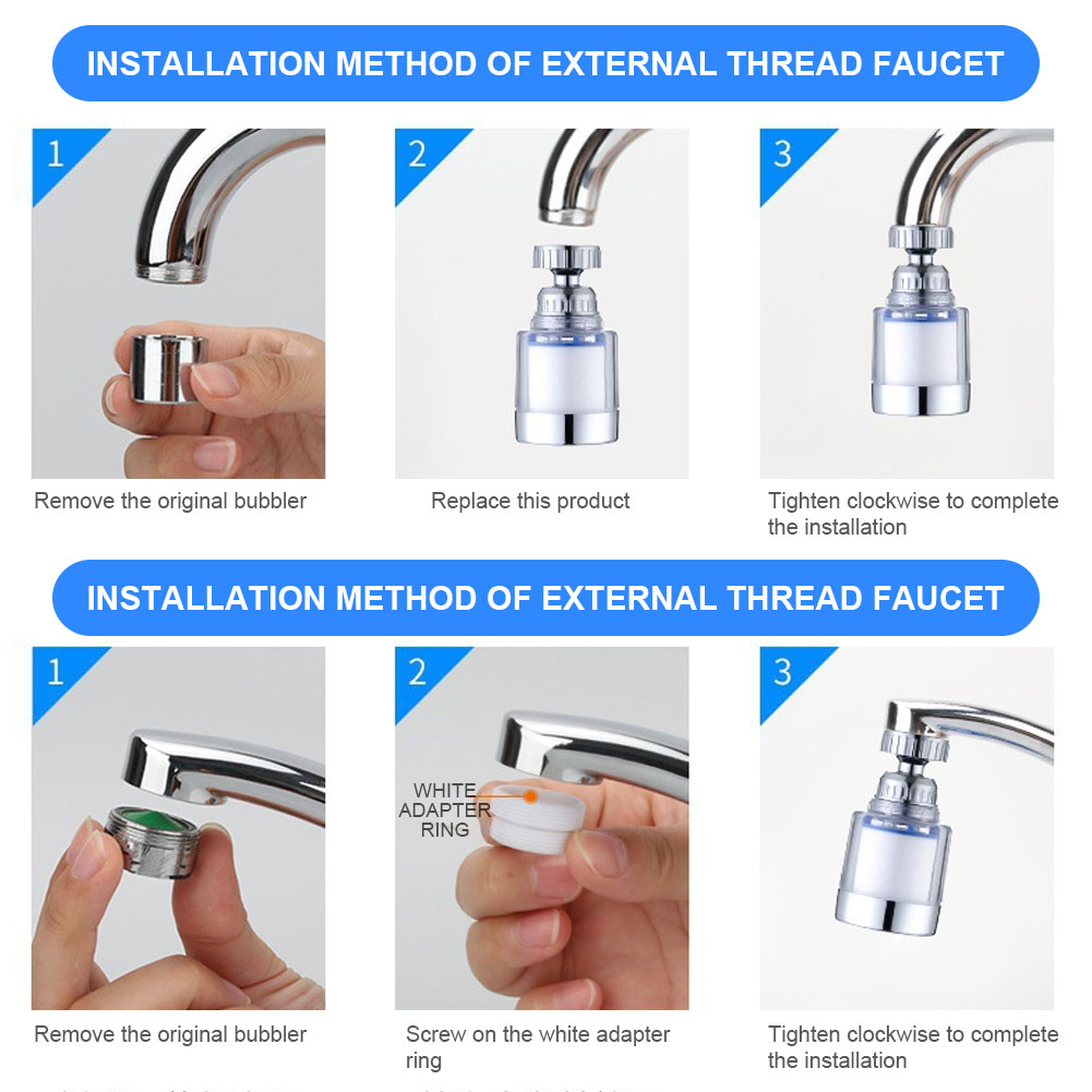 Elementos filtrantes para grif - Home Bathroom Water Filter reseña y precio