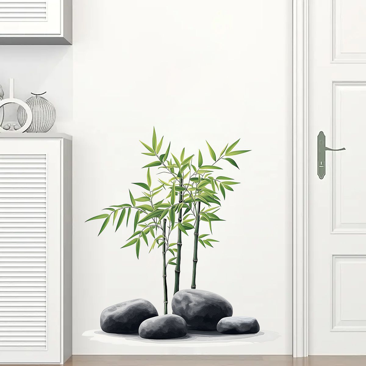 Pegatina de pared de bambú con - Home Bathroom Wall Tiles reseña y precio