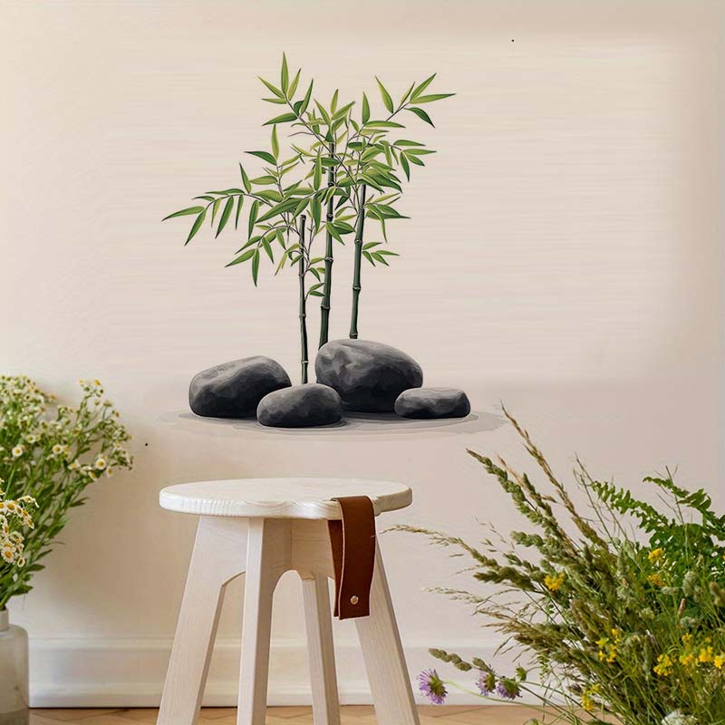 Pegatina de pared de bambú con - Home Bathroom Wall Tiles reseña y precio