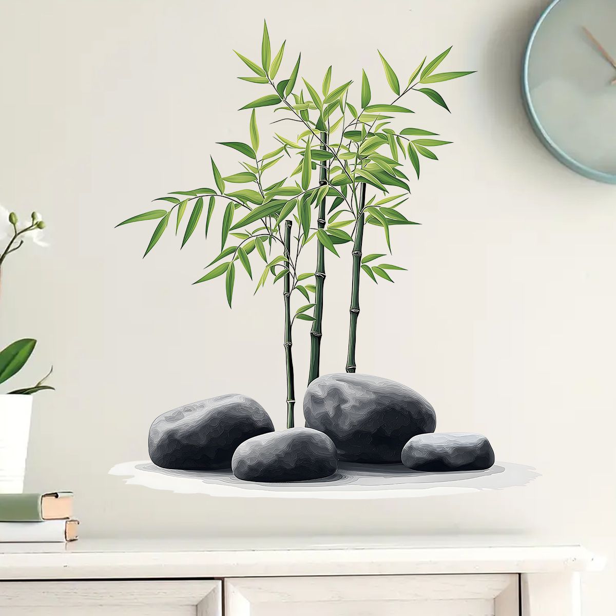 Pegatina de pared de bambú con - Home Bathroom Wall Tiles reseña y precio