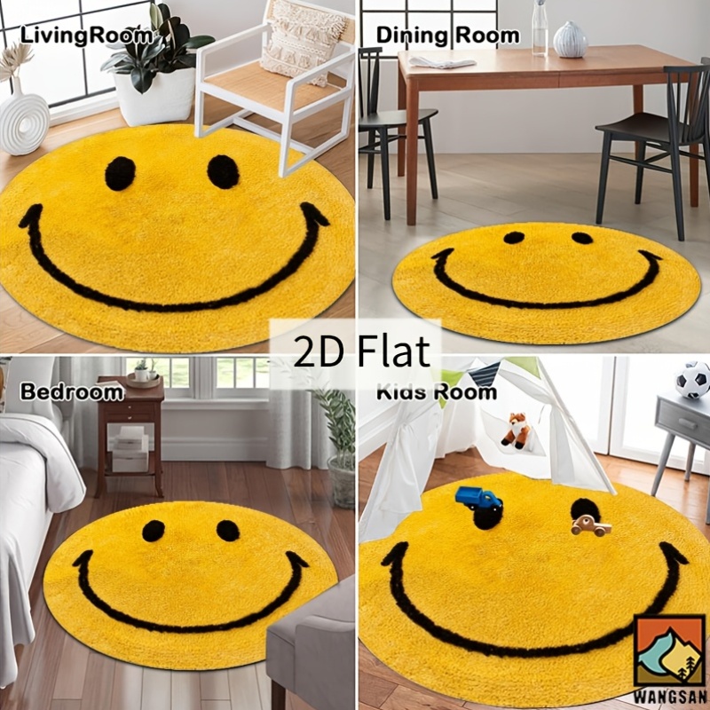 Alfombra Redonda de Franela 2D - Home Bathroom Carpet reseña y precio