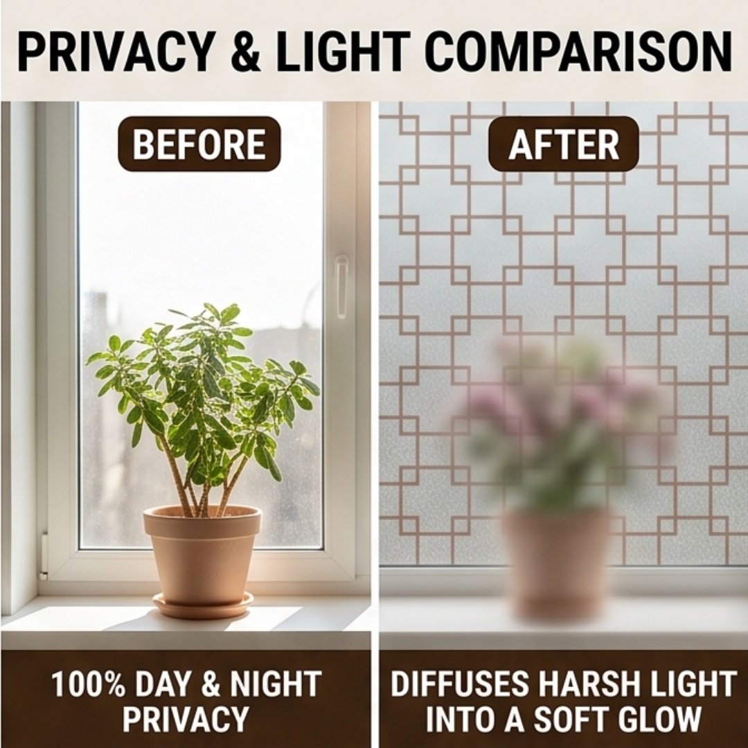 Película para ventana esmerila - Home Office Bathroom reseña y precio