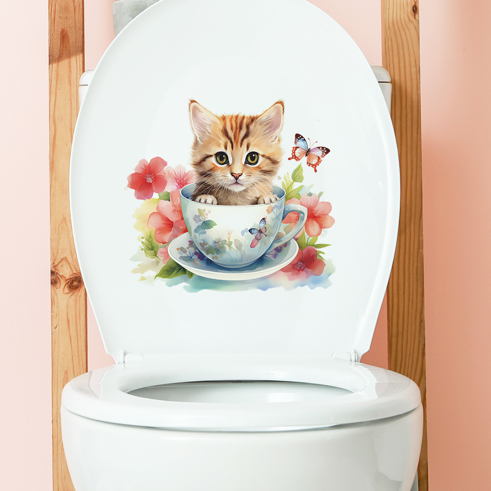 Bonita taza de té, pegatina de - Home Bathroom Wall Tiles reseña y precio