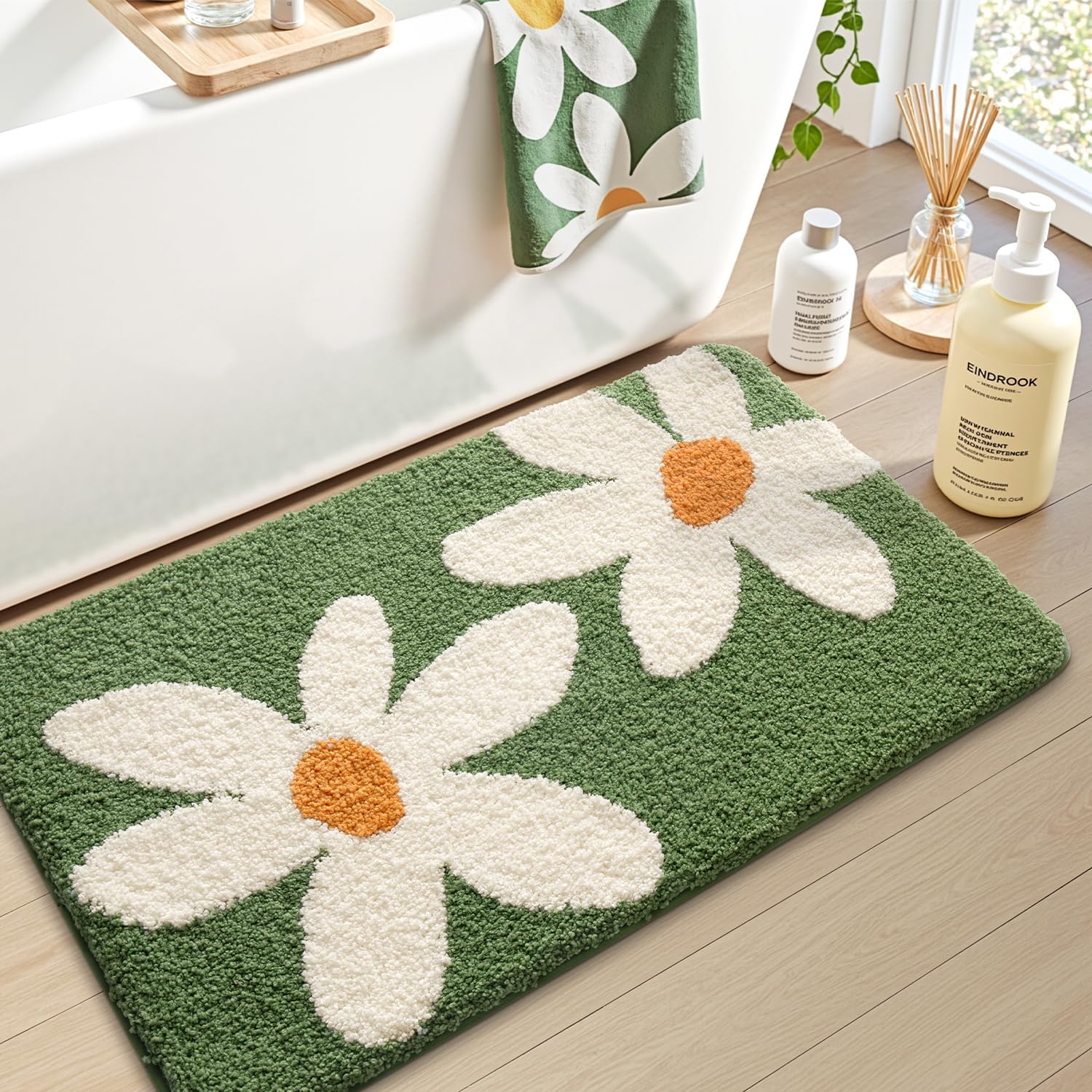 VIKAMA-alfombra moderna para b - Zara Home Bathroom Rug reseña y precio