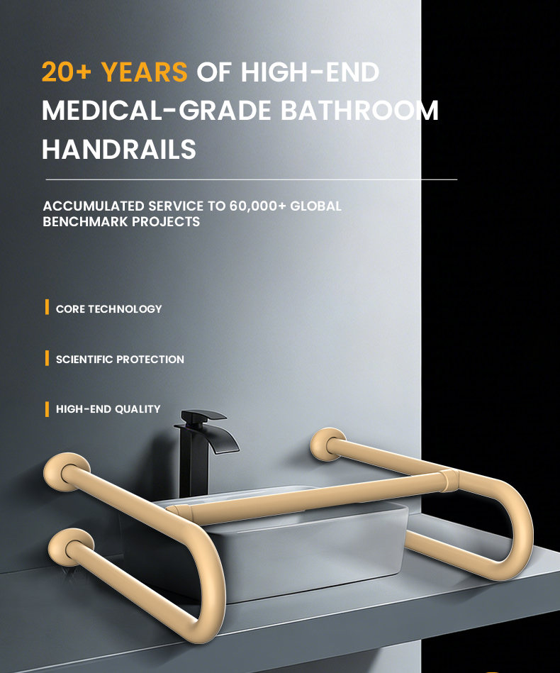 Barra de Agarre Ergonómica en  - Home Bathroom Grab Bar reseña y precio