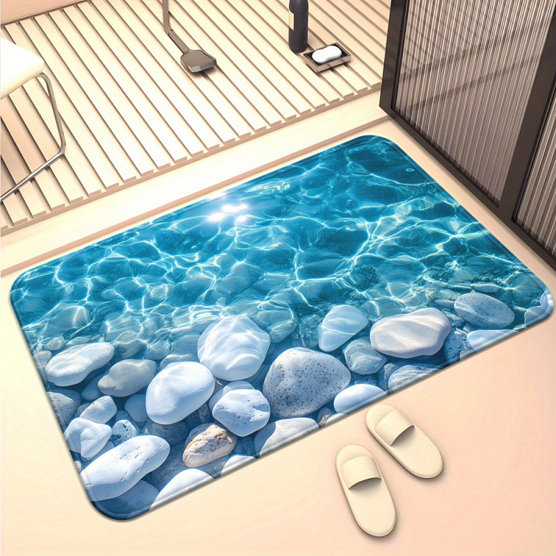 VIKAMA Alfombra transparente d - Zara Home Bathroom Rug reseña y precio