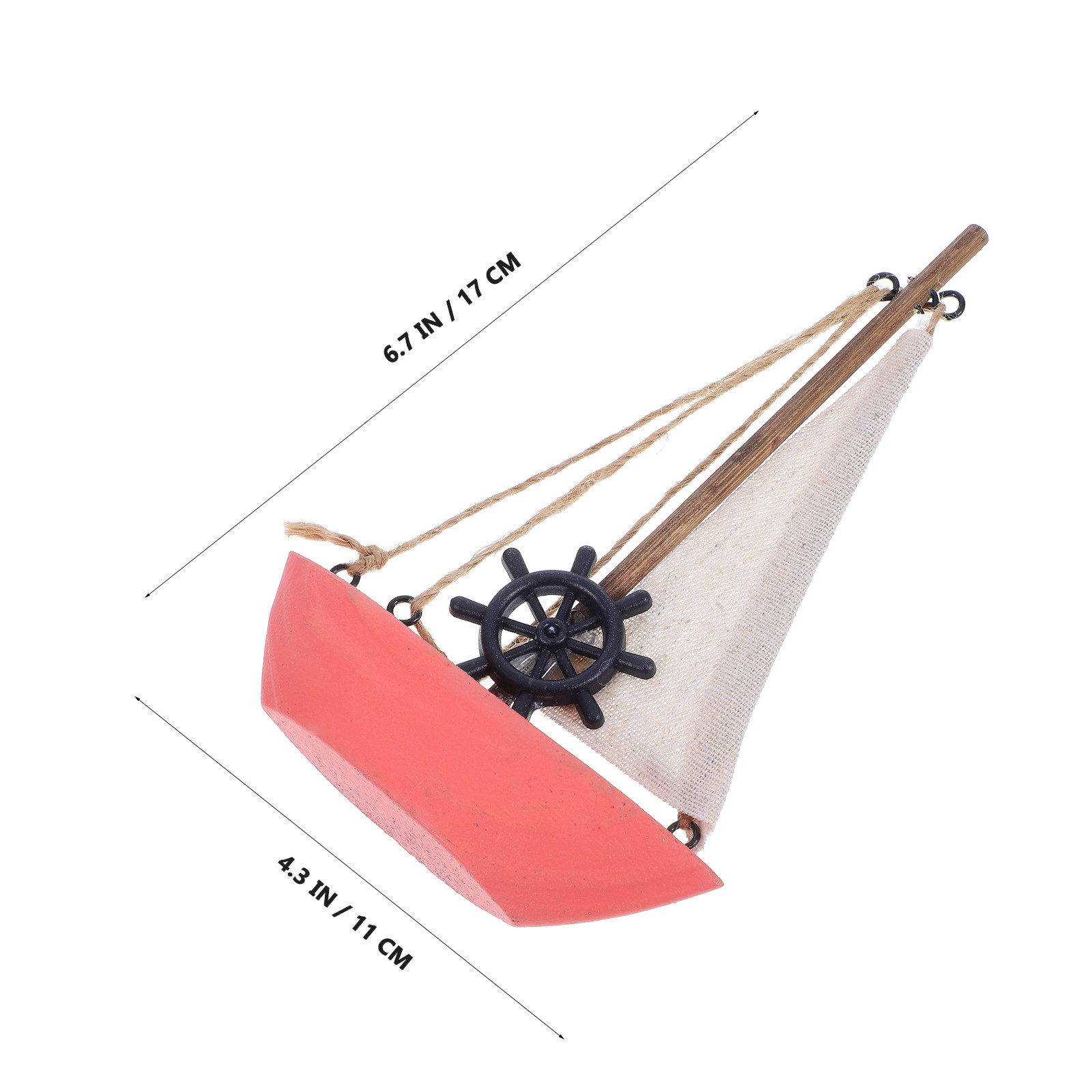 Pequeño barco de vela de mader - Home Bathroom Design reseña y precio