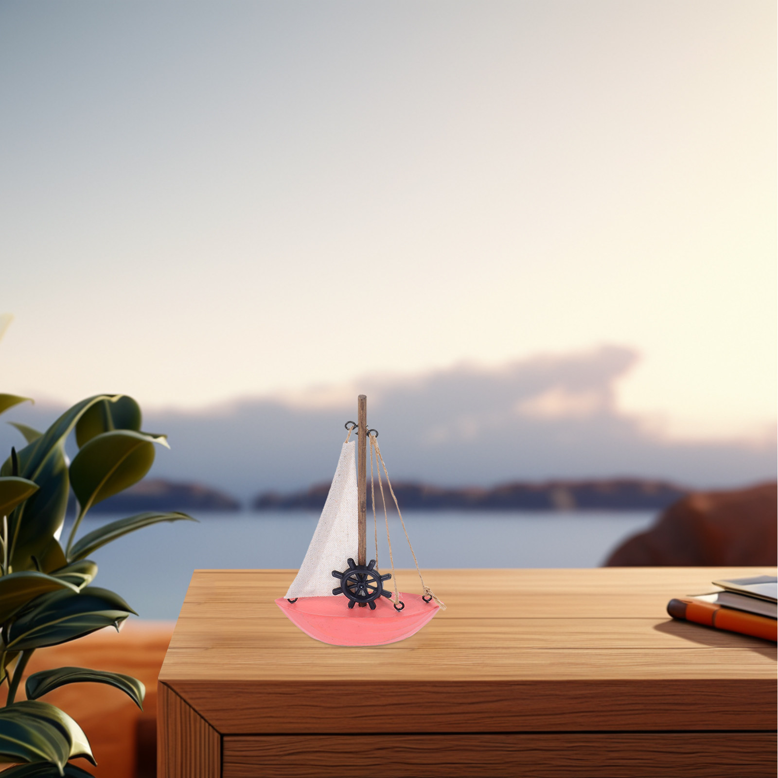 Pequeño barco de vela de mader - Home Bathroom Design reseña y precio
