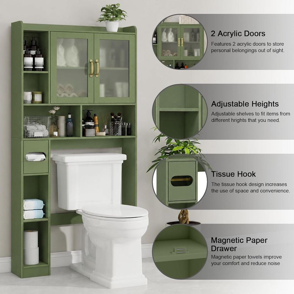 Gabinete de Almacenamiento Acr - Home Bathroom reseña y precio