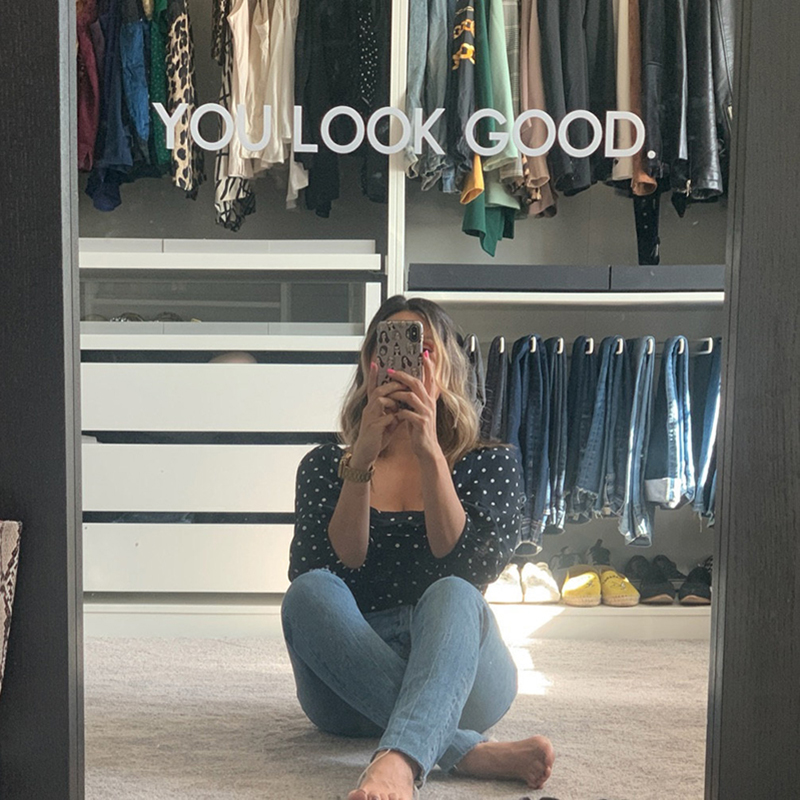 You Look Good Mirror Wall Stic - Home Bathroom Wall Tiles reseña y precio