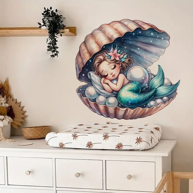 Bonita pegatina de sirena, cal - Home Bathroom Wall Tiles reseña y precio