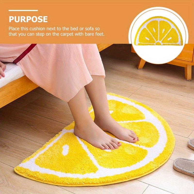 Alfombra de baño estilo limón  - Zara Home Bathroom Rug reseña y precio