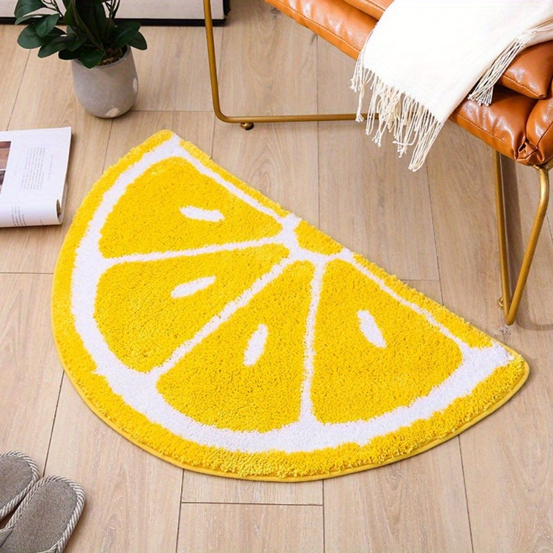 Alfombra de baño estilo limón  - Zara Home Bathroom Rug reseña y precio