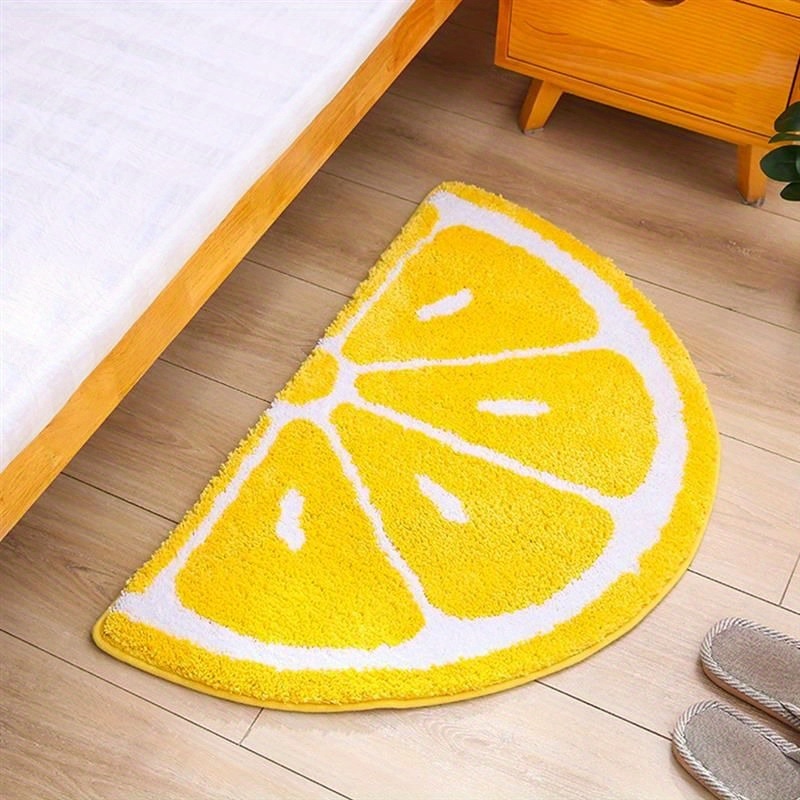 Alfombra de baño estilo limón  - Zara Home Bathroom Rug reseña y precio