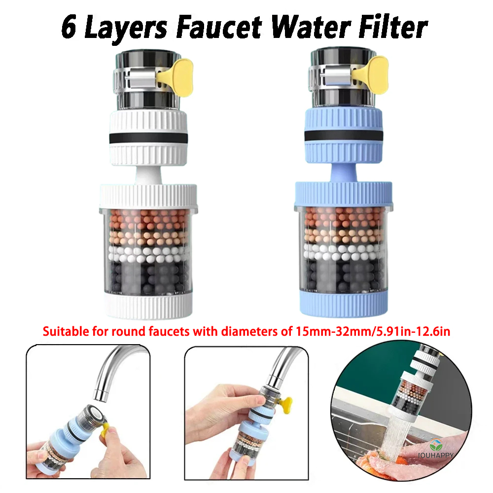 Filtro de agua para grifo de 6 - Home Bathroom reseña y precio